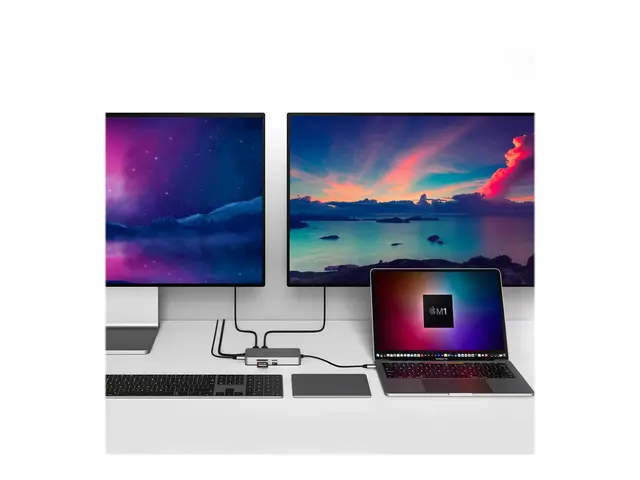 HyperDrive - dokkingstasjon USB-C 2 x HDMI 1GbE