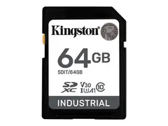 Kingston Industrial - Flashminnekort - 64 GB A1 / Video Class V30 / UHS-I U3 / Class10 - microSDXC UHS-I