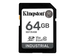 Kingston Industrial - Flashminnekort - 64 GB A1 / Video Class V30 / UHS-I U3 / Class10 - microSDXC UHS-I