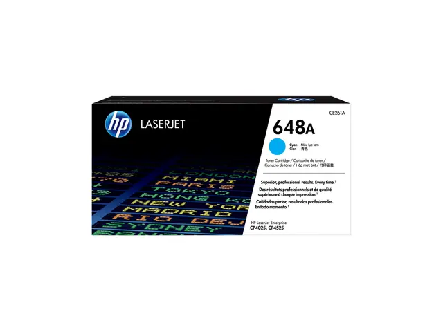 HP 648A - Cyan - original - LaserJet - tonerpatron (CE261A) - for ...
