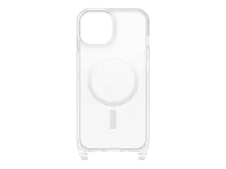 OtterBox React Series - Baksidedeksel for mobiltelefon halskjede - MagSafe-samsvar - stjernestøv (klart glitter) - for Apple iPhone 14