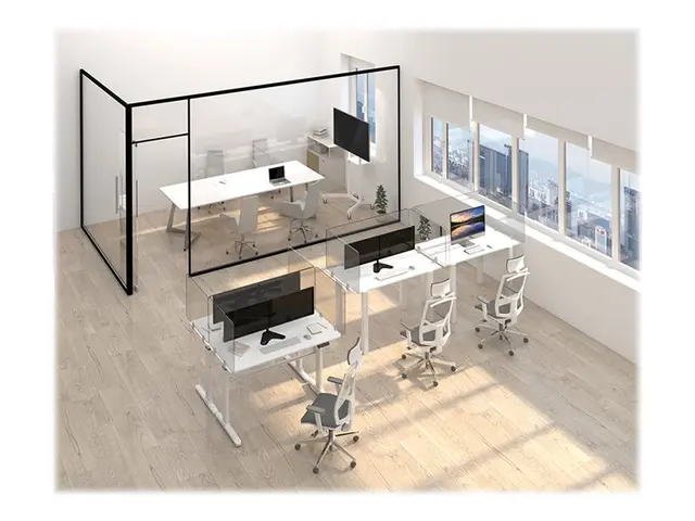 Neomounts NS-GLSPROTECT140 - Partisjonsskjerm skrivebordsmonterbar...