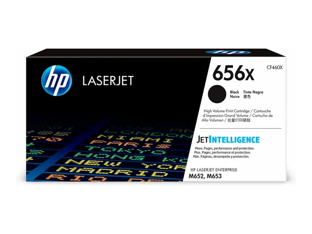 HP 656X - Høy ytelse - svart - original - LaserJet - tonerpatron (...