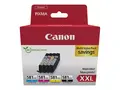 Canon CLI-581XXL C/M/Y/BK Multi Pack 4-pack - 11.7 ml - XXL-størrelse - svart, gul, cyan, magenta - original - boks - blekkbeholder - for PIXMA TS6251, TS6350, TS6351, TS705, TS8252, TS8350, TS8351, TS8352, TS9550, TS9551