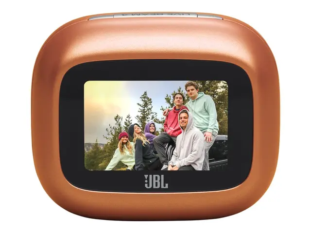 JBL LIVE Beam 4 - True wireless-hodetelefoner med mikrofon i øret - Bluetooth - aktiv støydemping - oransje 