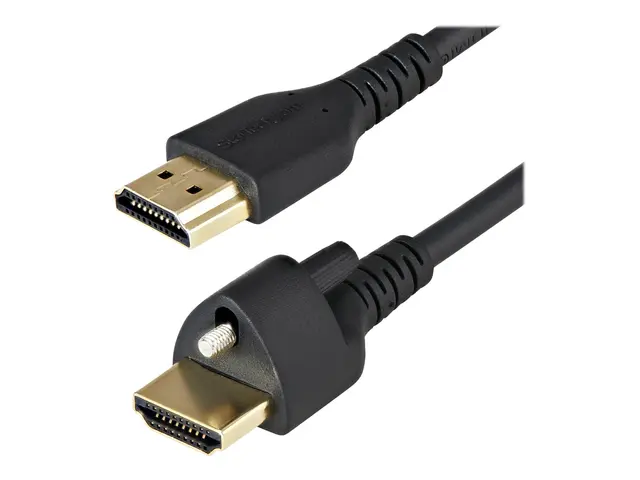 StarTech.com 1m (3ft) HDMI Cable with Locking Screw, 4K 60Hz HDR 1...