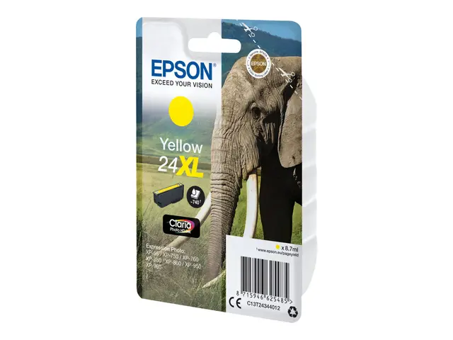 Epson 24XL - 8.7 ml - XL - gul - original - blære med RF-alarm - b...