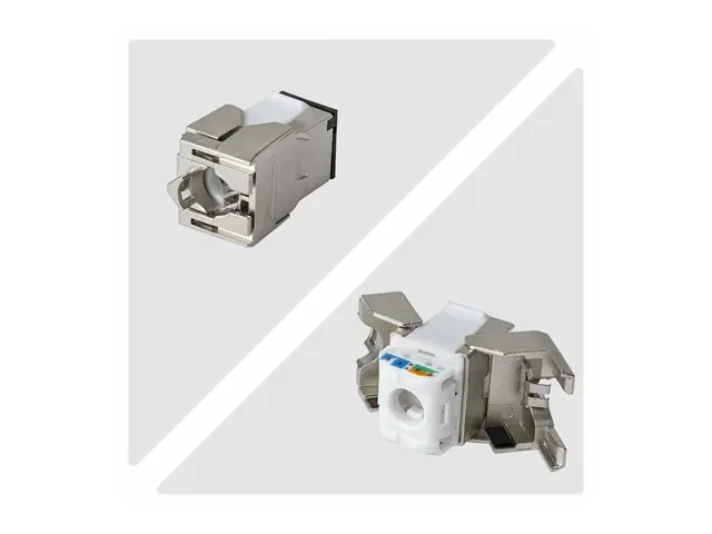 Startech - Trapes-jakk - shielded, 180°, toolless - CAT 6a - STP -...