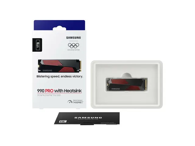 Samsung 990 PRO MZ-V9P1T0GW - SSD kryptert 1 TB intern M.2 2280 PC...