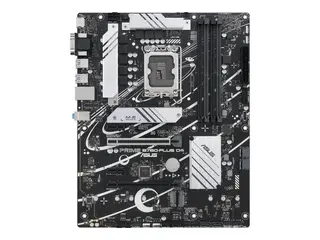 ASUS PRIME B760-PLUS D4 - Hovedkort ATX - LGA1700-sokkel - B760 Chipset - USB-C 3.2 Gen 2x2, USB-C 3.2 Gen 1, USB 3.2 Gen 2, USB 3.2 Gen 1, USB4 - 2.5 Gigabit LAN - innbygd grafikk (CPU kreves) - HD-lyd (8-kanalers)