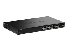 NETGEAR GS324TPv2 - Switch - 2+/L3 Lite smart - 24 x 10/100/1000 (PoE+) + 2 x SFP - rackmonterbar - PoE+ (190 W)
