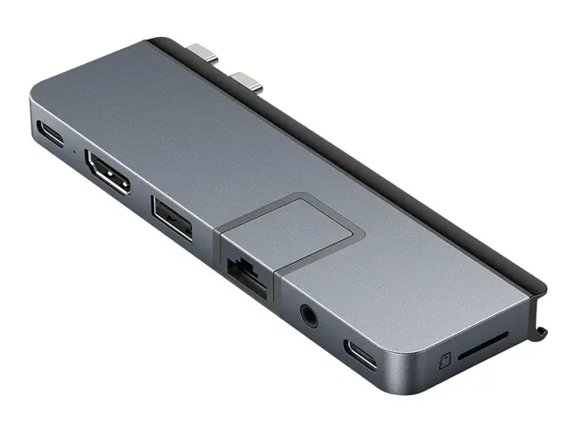 HyperDrive DUO Pro - dokkingstasjon USB-C x 2 HDMI, USB4 1GbE
