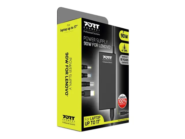 PORT Connect - Strømadapter AC 100-240 V 90 watt Storbritannia