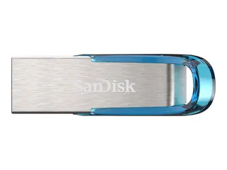 SanDisk Ultra Flair - USB-flashstasjon - 32 GB USB 3.0 - bl&#229;