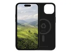 dbramante1928 Monaco - Baksidedeksel for mobiltelefon MagSafe-samsvar - plastikk, silikon - nattsvart - for Apple iPhone 13, 14, 15, 16e