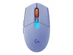 Logitech G G305 X SUPERLIGHT - Mus - gaming optisk - 6 knapper - trådløs, kablet - 2.4 GHz, Bluetooth, USB-C - USB Logitech LIGHTSPEED-mottaker - lilla