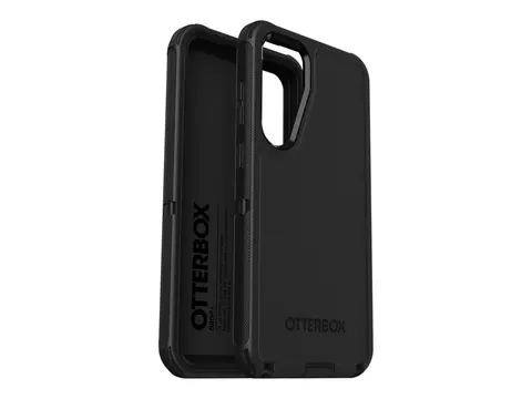 OtterBox Defender Series - Baksidedeksel for mobiltelefon robust - silikon, minneskumplast - svart - for Samsung Galaxy S25+