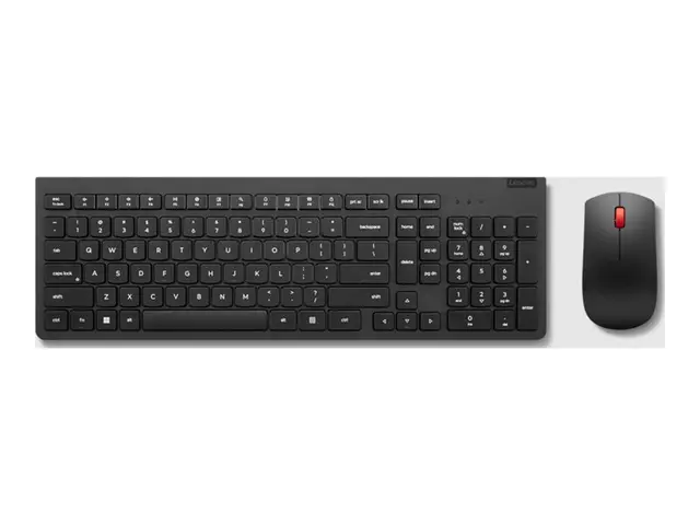 Lenovo - Tastatur- og mussett trådløs 2.4 GHz QWERTY USA med euros...