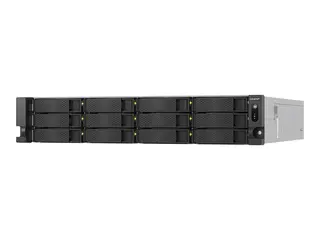 QNAP TS-H1277AXU-RP - NAS-server 12 brønner - kan monteres i rack - SATA 6Gb/s - RAID 0, 1, 5, 6, 10, 50, 60, JBOD - RAM 32 GB - 2.5 Gigabit Ethernet / 10 Gigabit Ethernet - iSCSI støtte - 2U