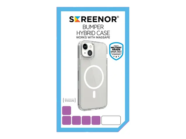 Screenor Bumper - Baksidedeksel for mobiltelefon MagSafe-samsvar t...