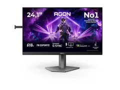 AOC AGON PRO AG246FK6 - AG6 Series - LED-skjerm gaming - 24" - 1920 x 1080 Full HD (1080p) @ 600 Hz - Ultra-Fast TN eSports - 500 cd/m² - 1000:1 - DisplayHDR 400 - 0.5 ms - 2xHDMI, DisplayPort - svart