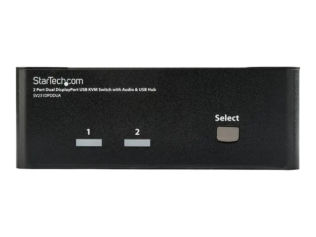 StarTech.com Dual Monitor DisplayPort KVM Switch - 2 Port - USB 2....