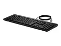 HP 125 - Tastatur - 100% - full size - USB QWERTY - Internasjonal engelsk / kanadisk fransk - svart