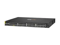 HPE Aruba 6000 48G Class4 PoE 4SFP 370W Switch Switch - Styrt - 48 x 10/100/1000 (PoE+) + 4 x Gigabit SFP - side til side-luftflyt - rackmonterbar - PoE (370 W)