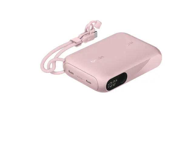 Belkin BoostCharge - Strømbank med skjerm 10000 mAh 20 watt PD 2 u...