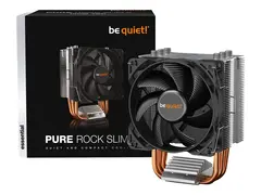 be quiet! Pure Rock Slim 2 - Prosessorkj&#248;ler (for: LGA1150, LGA1151, LGA1155, LGA1200, LGA1700, AM4, AM5) - aluminium med aluminium/kobbersokkel - 92 mm - s&#248;lv