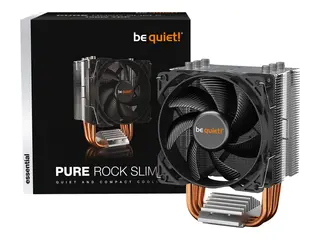 be quiet! Pure Rock Slim 2 - Prosessorkj&#248;ler (for: LGA1150, LGA1151, LGA1155, LGA1200, LGA1700, AM4, AM5) - aluminium med aluminium/kobbersokkel - 92 mm - s&#248;lv