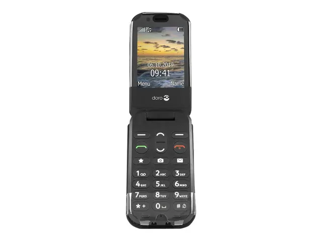 Doro Case - Baksidedeksel for mobiltelefon - svart - for DORO 6040...