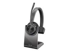 Poly Voyager 4310-M - Voyager 4300 UC series hodesett - on-ear - Bluetooth - tr&#229;dl&#248;s, kablet - USB-C - svart - Certified for Microsoft Teams