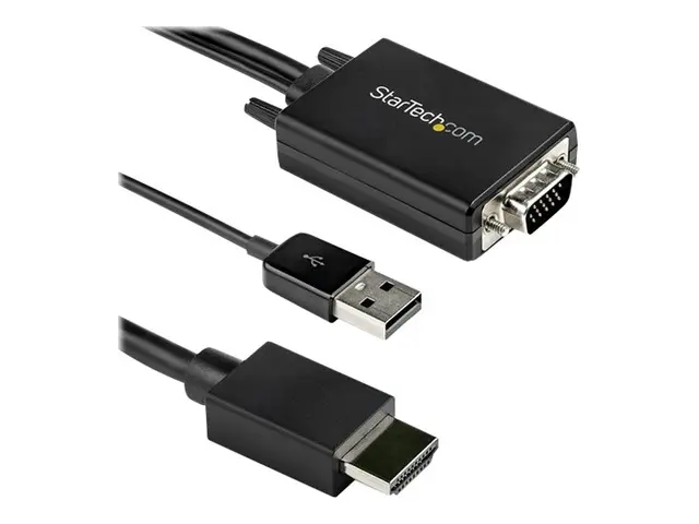 Startech 2m VGA to HDMI Converter Cable with USB Audio Support & P...