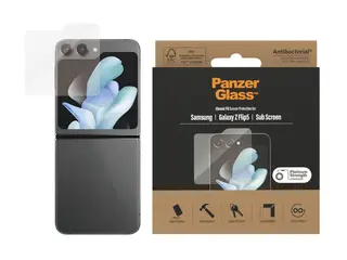 PanzerGlass - Skjermbeskyttelse for mobiltelefon glass - for Samsung Galaxy Z Flip5