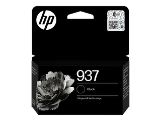 HP 937 - 27 ml - svart - original - Officejet blekkpatron - for Officejet Pro 9110, 9120, 9122, 9125, 9128, 9130, 9132, 9135, 9720, 9730
