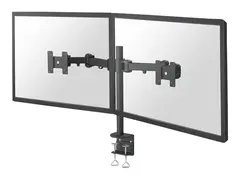 Neomounts FPMA-D960D - Monteringssett full bevegelse - for 2 LCD-skjermer - svart - skjermst&#248;rrelse: 10&quot;-27&quot; - klemmemonterbar, skrivebordsmonterbar