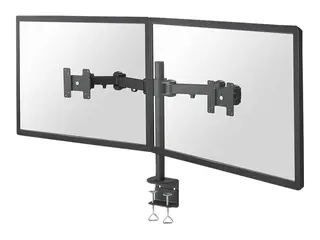 Neomounts FPMA-D960D - Monteringssett - full bevegelse for 2 LCD-skjermer - svart - skjermst&#248;rrelse: 10&quot;-27&quot; - klemmemonterbar, skrivebordsmonterbar