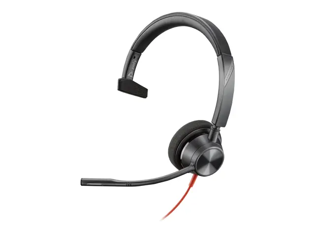 Poly Blackwire 3310 - 3300 series hodesett on-ear kablet USB-A sva...