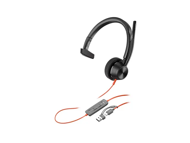 HP Poly Blackwire 3310 - 3300 series hodesett on-ear kablet USB-A ...