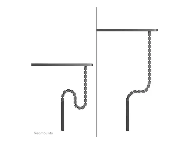 Neomounts - Kabelstyringsryggrad skruemontert, universell svart