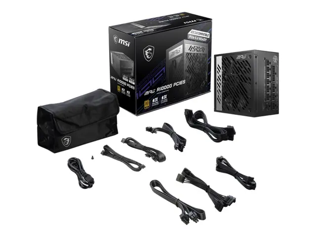 MSI MPG A1000G PCIE5 - Strømforsyning (intern) ATX12V / EPS12V 80 ...