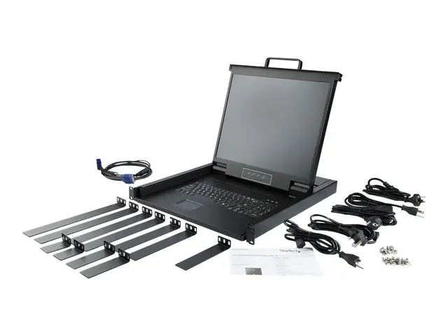 StarTech Rackmount KVM Console, Single Port VGA with 19" LCD Monit...