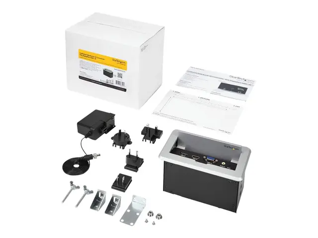 StarTech.com Conference Table Connectivity Pop up Box with AV and ...