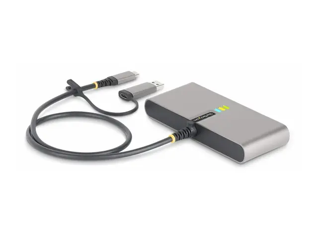 StarTech.com 2-Port USB-C/USB-A Hub with GbE and RS232 Serial, 2x ...