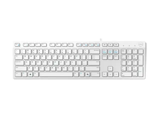 Dell KB216 - Tastatur multimedia USB QWERTY Pan Nordic hvit