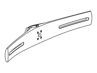 Ergotron DS100 Crossbar - Monteringssett (dobbeltmonteringstverrstang) for 2 LCD-skjermer - stål - svart - skjermstørrelse: 28" - for DeskStand DS100
