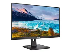 Philips S-line 242S1AE - LED-skjerm - 24&quot; 1920 x 1080 Full HD (1080p) @ 75 Hz - IPS - 300 cd/m&#178; - 1000:1 - 4 ms - HDMI, DVI-D, VGA, DisplayPort - h&#248;yttalere - svart tekstur