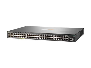 HPE Aruba 2930F 48G PoE+ 4SFP+ TAA - Switch L3 - Styrt - 48 x 10/100/1000 (PoE+) + 4 x 1 Gigabit / 10 Gigabit SFP+ (opplink) - rackmonterbar - PoE+ (370 W) - TAA-samsvar