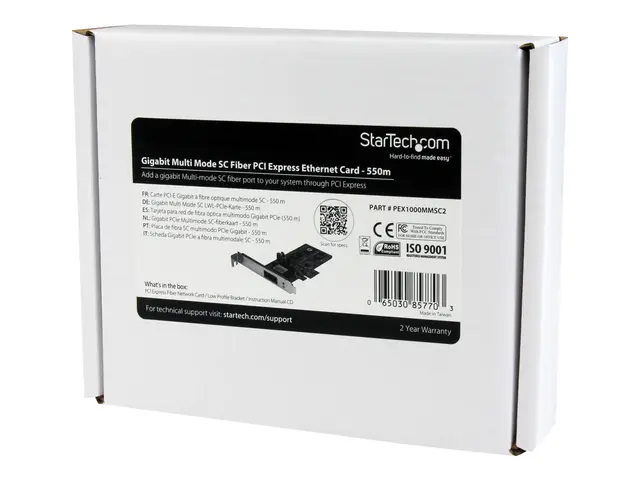 StarTech.com PCI Express Gigabit Ethernet Multimode SC Fiber Netwo...